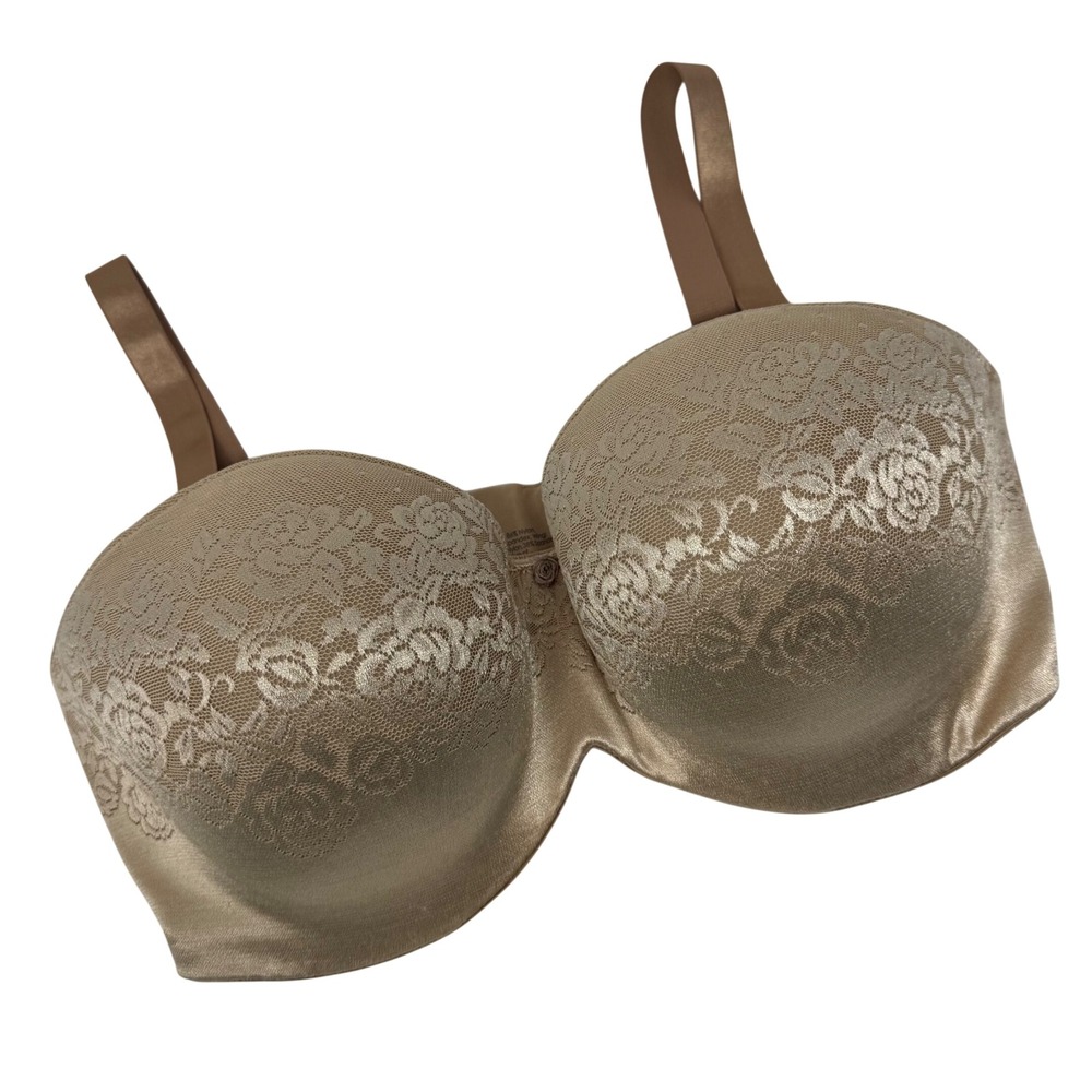 Soma Stunning Support Multi Way Convertible Bra Womens 36G Tan Lace Underwire